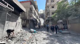 Israeli airstrike hits Gaza’s Old City, ignites fires in shops