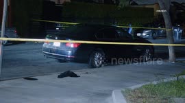 US, Los Angeles: Walnut Park Person Shot Inside Car