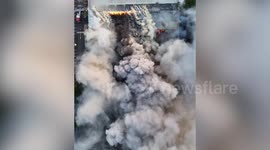 Three arrested after major fire at busy retail park