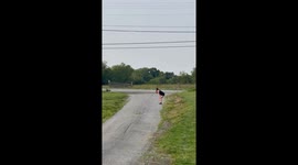 TikTok foot pursuit challenge gets competitive with deputy husband