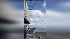 Yemen: VFA 81 Stuns With Spectacular Flyby As They Depart For America