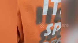 Grandmother trapped in tiny gap between two walls is rescued in Indonesia