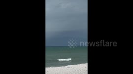 US: Lightning strikes seen off the gulf in Naples