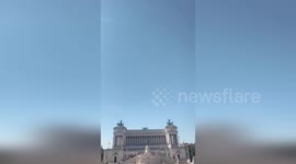 Italy: Jets Roar Over Rome Leaving Italian Flag In The Sky During Republic Day Tribute