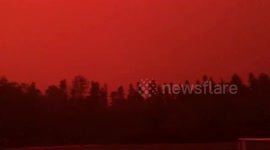 Canada: Skies turn red as wildfires rage in Manitoba