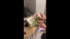 Milk in bad condition captured on video in Madrid, Spain