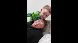 Boy adorably confronts Dad after catching him looking at ladies on phone