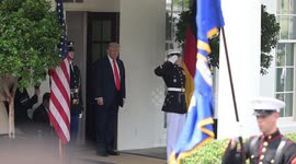 US: US President Trump hosts German Chancellor Merz at White House