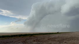 This is a Ef-3 Tornado in Akron,Co on May 23 2025. It was in an open field record about 1/4 mile away