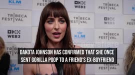 Dakota Johnson confirms she once sent gorilla poop to friend's ex