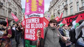 Welfare not Warfare and No More Austerity March in London, UK