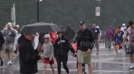 US: Fans arrive at stadium ahead of US-Türkiye match in Hartford