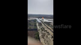 Pakistan: Fire in under ground during water pipe line maintenance