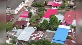 Colombia: Helicopter Video Shows The Damage In Bogota Moments After Earthquake