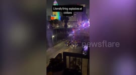 Federal agents use flash grenades to disperse LA protesters