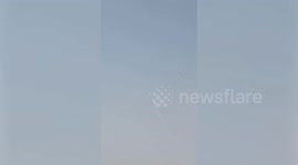 Israel: MOMENT - Sirens wail in Israel after rocket launched from Yemen