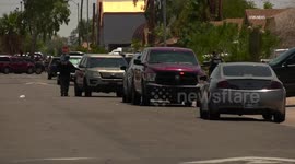 US, Bakersfield: Peoria HSI Raid With Protest Arrest