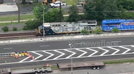US: Heavy Military Vehicles Roll Into Washington For U.S. Army 250th Birthday Parade