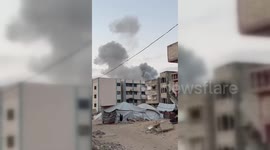 Israeli Warplanes Strike Near Nasser Medical Complex in Khan Yunis