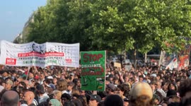 Thousands of French demonstrators rallied in support of Palestine and the Freedom Flotilla, who were arrested by Israel, leading to a several-night campaign of occupation of the Place de la République.
