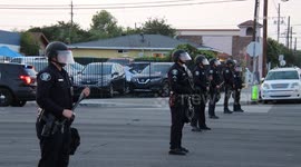 US, Los Angeles: Santa Ana ICE Protest Part 2