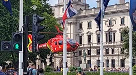 Road collision prompts air ambulance to land in Westminster