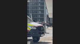 Students Evacuate Graz School With Hands Up as Gunshots heard out. Austria, June 10, 2025