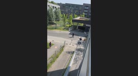 Video of the students running away from the shooting scene at a school in Graz Austria