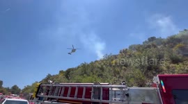 US: Flames Spread From Fiery Crash As Three Vehicles Collide On Highway 154 Near Paradise Road