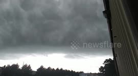 US: Massive Dark Cloud Looms Over Cypress Texas As Storm Rolls In
