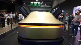 France: Tesla unveils autonomous Cybercab at VivaTech 2025 in Paris