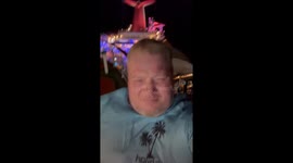 Me in video while On a cruise during a hurricane Helen out Tampa on carnival paradise