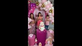 Little Boy Knocks Over Barbie Birthday Cake