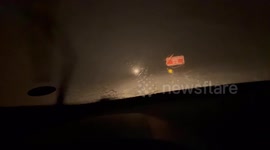 Hail from the Supercell Core of the Somerset London 2025 Tornado