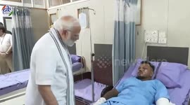 India: Miracle survivor: Modi visits sole survivor of deadly plane crash in India