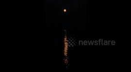 US: Full Strawberry Moon in The Sky Above Michigan