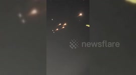 West Bank Residents Observe Iranian Missile Strike on Israel