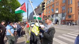 Finland: Peaceful Pro-Palestine Demonstration in Central Helsinki, Finland