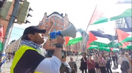 Finland: Peaceful Pro-Palestine Demonstration in Central Helsinki, Finland