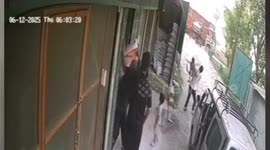 Miraculous save! Child falls from second floor of building caught just in time, major fatality averted