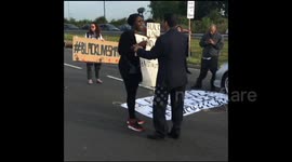 Motorists confront Black Lives Matter protestors on motorway