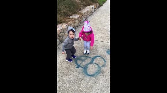 Kids Innocently Guess at a Graffitied Penis on the Ground - Buy, Sell or Upload Video Content with Newsflare
