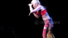 Gwen Stefani performs at the Hollywood Casino Amphitheater in Tinley Park, Illinois as she is spotted for the 1st time since rumors of her impending wedding to Blake Shelton surfaced