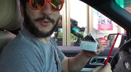 How to drink milk in the car without spilling it