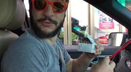 How to drink milk in the car without spilling it