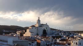 Stormy sky in Cadaques, Spain