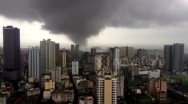 Newsflare Edit - Impressive timelapse of tornado in Manila, Philippines
