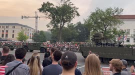 DC Army Parade: tanks and army vehicles roll down Constitution Avenue