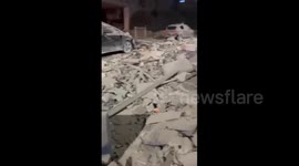 Israel: The aftermath of a rocket attack on residential areas in central Israel