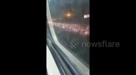 Iran: Heavy traffic jams in Tehran as civilians are trying to evacuate the city